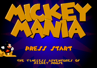 Mickey Mania - The Timeless Adventures of Mickey Mouse Title Screen